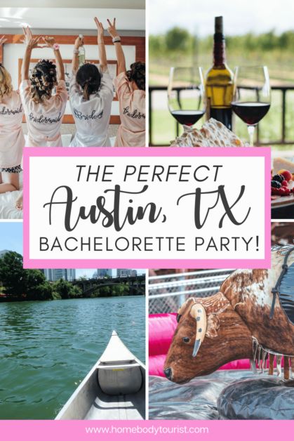 Images of different activities during an Austin, Texas Bachelorette Party for a pin for pinterest. Austin Bachelorette Party Itinerary, Bachelorette Party Austin Texas, Austin Texas Bachelorette Party Theme, Austin Texas Bachelorette, Austin Tx Bachelorette Party, Austin Texas Bachelorette Party, Southern Bachelorette Party, Texas Bachelorette Party, Austin Brunch