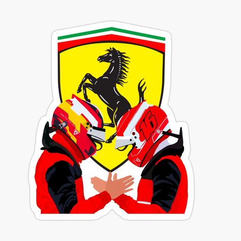 F1 Stickers Printable, Ferrari Stickers, Formula 1 Stickers, Charles And Carlos, Stickers F1, F1 Stickers, Clear Phone Case Design, Senior Jackets, Ferrari Poster