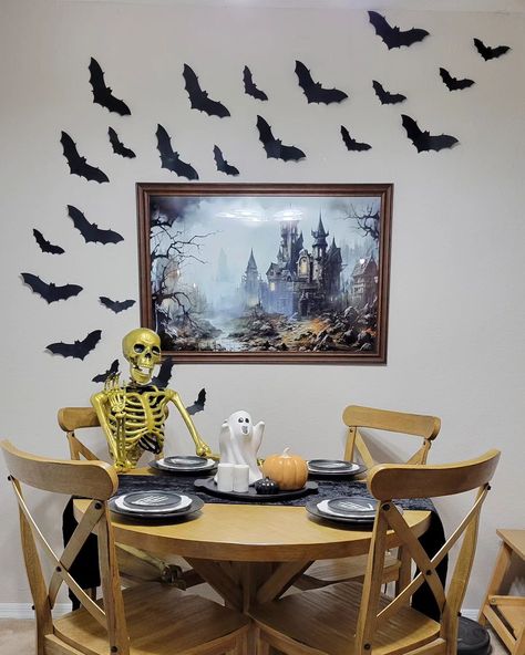 Our spooky dining room . . . . . . #jessicashumbleabode #happyhalloween #halloweendecorations #halloweendecor #homedecor #spookyseason #spookydecor #halloween2024 #diningroom #diningroomtour Spooky Decor, Happy Halloween, Halloween Decorations, Dining Room, Quick Saves, Home Decor, Home Décor