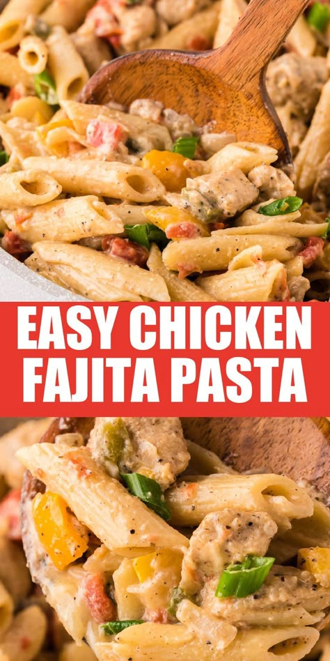 Fajita Pasta Recipe, Fajita Pasta, Chicken Fajita Pasta, Chicken Fajita Recipe, Chicken Fajita, Fajita Recipe, Perfect Dinner, Chicken Pasta Recipes, The Diary