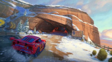 Cars Concept Art, Car Movie, Spa Studio, Movie Design, Movie Tattoo, Disney Concept Art, Cars 3, Disney Infinity, Cars Movie