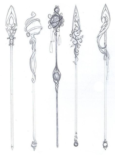 Spear Sketch, Spear Poses Drawing Reference, Spear Designs Art, Bow Drawing Reference, Spear Drawing, Spear Ideas, Bow Poses, Fantasy Props, Drawing Stuff