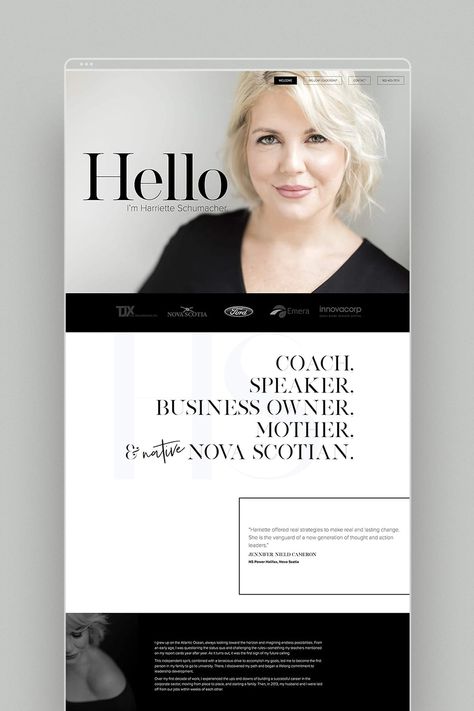 Executive Coach, Logos Retro, Website Design Wordpress, Coach Website, Design Cv, Blond Amsterdam, Webdesign Inspiration, Beautiful Websites, Design Websites