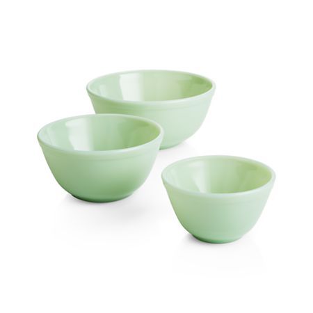 Glass serving bowls