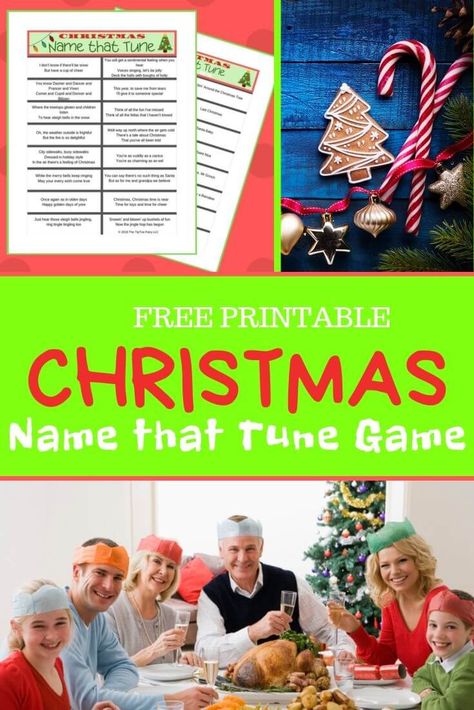 Christmas Spotify Playlist, Name That Tune Game, Christmas Song Games, Christmas Music Playlist, Christmas Games To Play, Christmas Family Feud, Christmas Party Treats, Halloween Names, Christmas Word Search