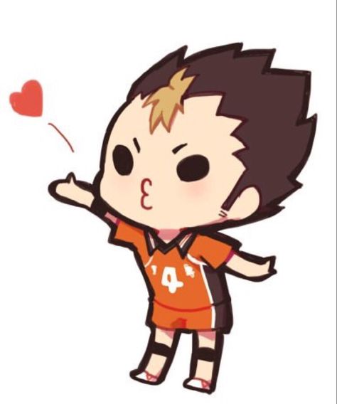 Chibi Nishinoya, Volleyball Wallpapers, Noya Haikyuu, Volleyball Wallpaper, Characters Cartoon, Nishinoya Yuu, Bakugou Manga, Haikyuu Volleyball, Kawaii Chibi