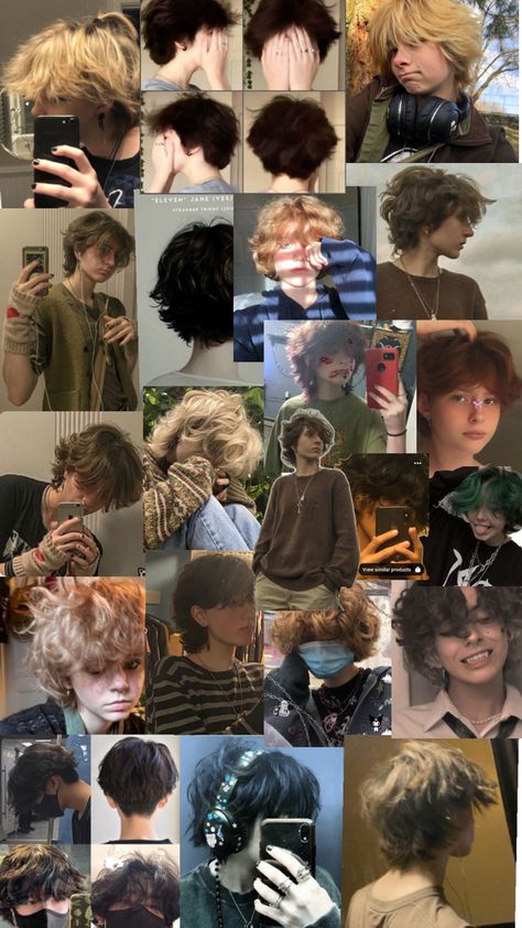 Ftm Haircuts, Short Grunge Hair, Hair Inspiration Short, Hair Stylies, Alternative Hair, Fluffy Hair, Dye My Hair, Short Hair Haircuts, Cut My Hair