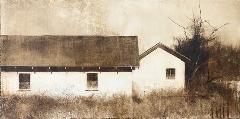 Pecos, Encaustic Study by Charlie Hunter | Artwork Archive Charlie Hunter, Hunter Art, Building Sketch, Barn Painting, Fine Artist, Old Barns, Art Instructions, Plein Air Paintings, Bellows