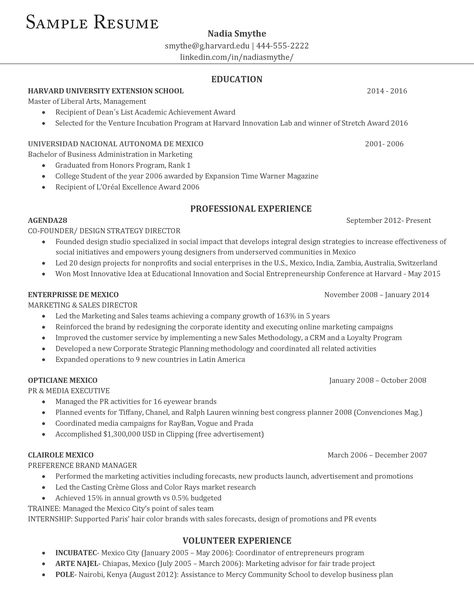 An example of the perfect resume, according to Harvard career experts Engineering Resume Templates, Professional Resume Examples, Free Resume Examples, Engineering Resume, Sample Resume Templates, Job Resume Examples, Perfect Resume, Professional Resume Template, Best Resume Template