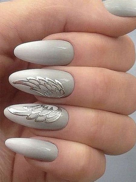 Halo Nails, Wedding Nail Art Design, Angel Nails, May Nails, Tree Nails, Nail Art For Beginners, Nail Art Wedding, Minimalist Nails, Cute Nail Designs