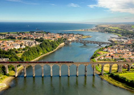 Royal Border, Berwick Upon Tweed, Northumberland England, Northumberland Coast, North Berwick, Places In England, Northern England, Aerial Photograph, Tourist Information