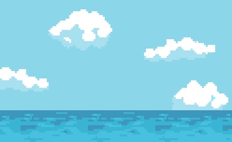 xselp:  “mr-xev:  “Ça fais 3 plombes que j’ai pas mis à jour tiens  Une animation de Baleines dont je suis assez fier. Trouver la façon de faire de l’eau sans y passer 2 heures était cool aussi.  ”  this is insane  ” Ocean Pixel Art Gif, Sea Pixel Art, Animated Wallpaper Gif, Ocean Gif, Pixel Art Gif, Pixel Aesthetic, Japanese Gif, Piskel Art, Sky Gif