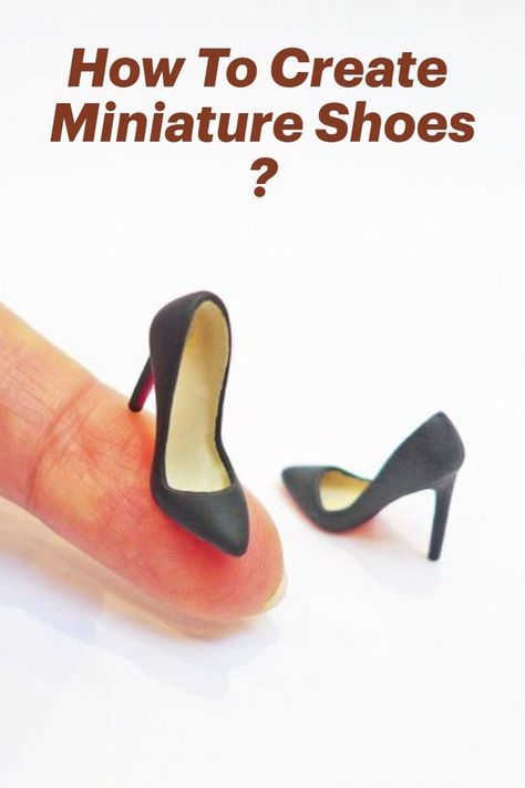 An older blog post on how to create miniature shoes has now been updated! #etsyassociate Shoe Drawing, Miniature Shoes, Doll Shoe Patterns, Dollhouse Shoes, Barbie Sewing Patterns, Dollhouse Miniature Tutorials, Doll Furniture Diy, Diy Barbie Clothes, Barbie Doll Clothing Patterns