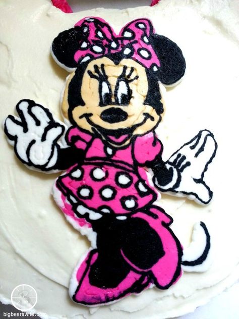 Big Bear's Wife {Recipes that are Angie Tested and BigBear Approved!}: Minnie Mouse Frozen ButterCream Transfer Birthday Cake Buttercream Transfer Tutorial, Frozen Buttercream Transfer, Wife Recipes, Buttercream Transfer, Picture Cake, Buttercream Birthday Cake, God Daughter, Baked Caramel, Cake Frosting Recipe