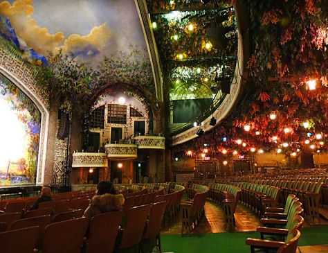 Winter Garden Theatre, Toronto, Ontario, 1913 Auditorium Design, Winter Garden Theatre, Theatre Interior, Theatre Wedding, Ontario Travel, Toronto Restaurants, Garden Lanterns, Nice Places, Real Leaves