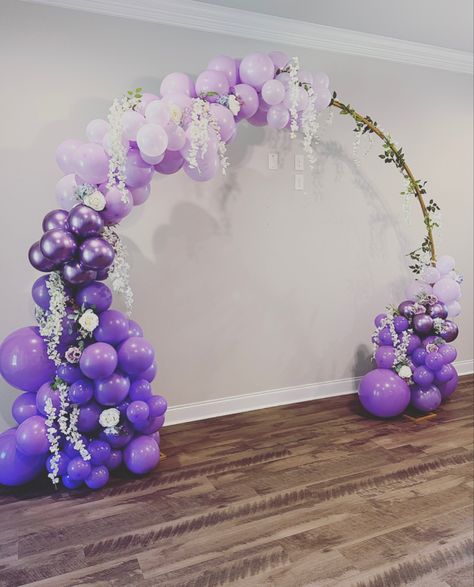 #eventplanner#butterflies #butterfly #partycollection #aesthetic #gulfshores #gulfcoast #partyplanner #delaceydesignco #design #designisinthedetails #butterfly #gulfcoasteventplanner #purple #epilepsyawareness#balloongarland #beachpicnic #balloongarland #balloondecor #purpleballoonarch Purple Enchanted Forest Theme, Purple Balloon Arch, Purple Balloon Garland, Prom Planning, Purple Balloon, Enchanted Forest Theme, Butterfly Purple, Purple Balloons, Forest Theme