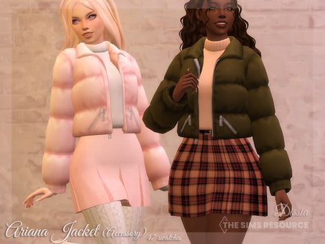 Sims 4 Cc Clothes Jackets Accessories, Maxis Match Jacket, Sims 4 Puffer Jacket, Sims 4 Puffer Jacket Cc, Sims 4 Cc Puffer Jacket, Sims 4 Winter Cc, Sims4cc Clothes, Sims 4 Maxis Match, Sims 4 Tsr