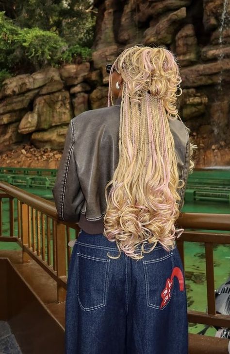 French Curl, Blonde Braids, Cute Braided Hairstyles, Box Braids Hairstyles For Black Women, Braids Hairstyles Pictures, Cute Box Braids Hairstyles, Quick Braided Hairstyles, Protective Hairstyles Braids, Pretty Braided Hairstyles