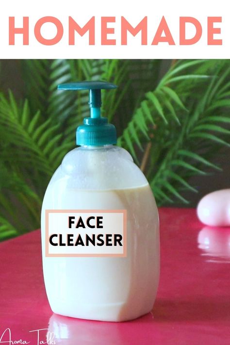 How To Make Face Cleanser At Home, Home Made Cleanser For Face, How To Make Cleanser At Home, Face Wash Diy, Face Wash Natural, Homemade Face Cleanser, Diy Face Cleanser, Dark Patches On Skin, Face Wash Recipe