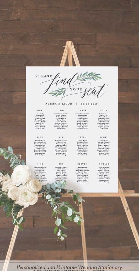 Wedding Table Planner, Wedding Table Assignments, Seating Plan Sign, Wedding Table Themes, Table Planner, Find Your Seat, Wedding Printable, Signing Table Wedding, Wedding Table Plan