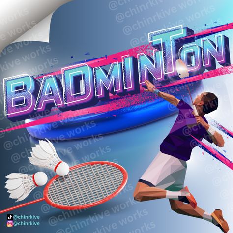 #badminton #canva #posterideas #ideas #design #pubmats #sports #event Sports Pubmat, Pubmats Ideas, Badminton Aesthetic, Badminton Design, Pubmat Ideas, 3d Chrome, Poster Design Layout, Adobe Illustrator Graphic Design, Graphic Design Cards