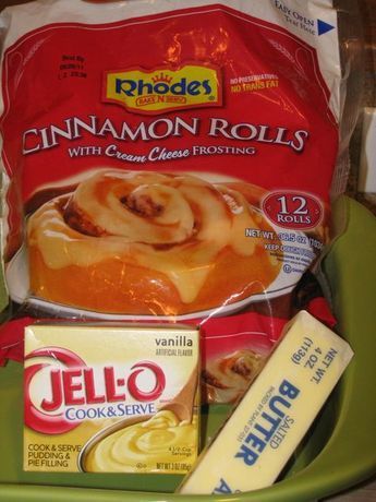 Rhodes Cinnamon Rolls With Pudding, Rhodes Cinnamon Rolls With Heavy Cream, Rhodes Cinnamon Rolls, Rhodes Rolls, Cinnamon Desserts, Bread Cinnamon, Christmas Yummies, Paula Dean, Breakfast Specials