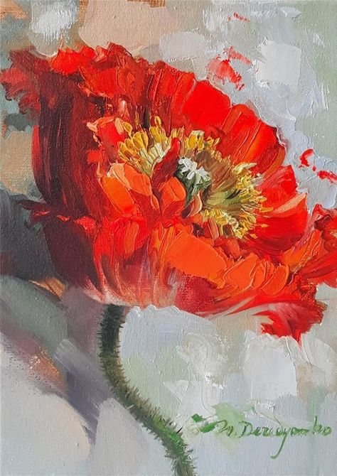 'Poppy' by Nataly Derevyanko #artpic.twitter.com/Y94OxZi3fE Poppy Flower Art, Fairy Paintings, Poppy Art, Poppy Painting, Flower Artwork, Autumn Painting, Oil Painting Flowers, Flower Art Painting, Mix Media