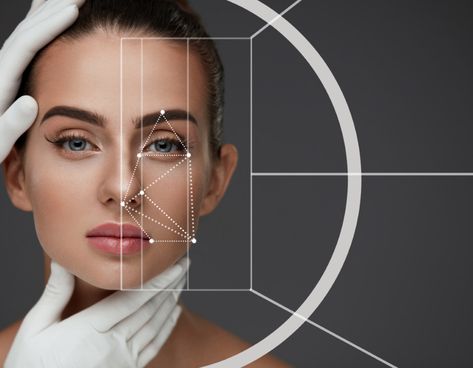 Beautiful Skin Aesthetic, Face Analysis, Clinic Beauty, Rectangle Face Shape, Aesthetic Face, Forehead Acne, Beauty Tech, Face Structure, Beauty Science