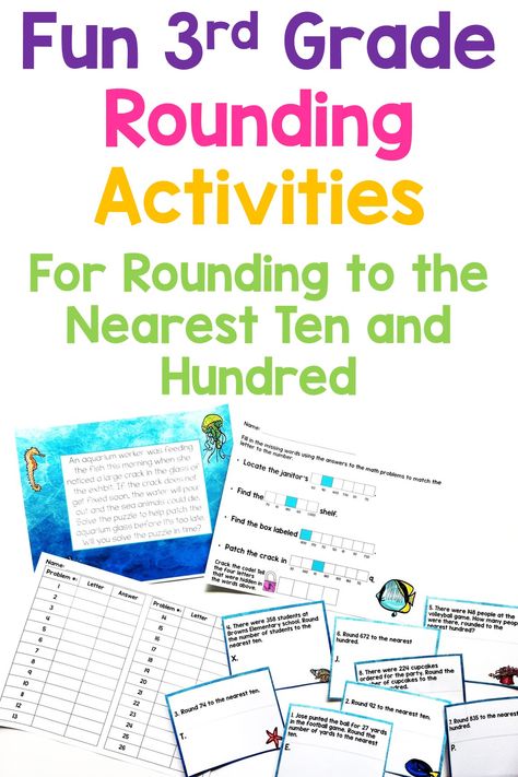 Make learning 3rd grade rounding more engaging and enjoyable with these interactive activities! Discover a variety of fun rounding activities, including mazes that require rounding to the nearest ten or hundred, printable math escape activities, hands-on rounding dice, digital math lessons, and more. Help your students build confidence and proficiency in rounding while having a blast! Perfect for classroom instruction or independent practice. Math Rounding 3rd Grade, Rounding 3rd Grade, 3rd Grade Rounding, Rounding Activities, Make Math Fun, Guided Math, Build Confidence, 3rd Grade Math, Puzzle Solving