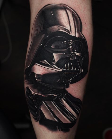 Darth Vader Tattoo Design, Vader Tattoo, Star Wars Tattoo Sleeve, Darth Vader Tattoo, Grand Moff Tarkin, Army Tattoos, Tattoo Magazine, Dark Vador, Star Wars Tattoo