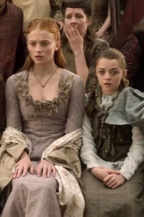 The Last Time Sansa and Arya Are Together, They're Actual Children Sansa Stark Dress, Sansa And Arya, Game Of Thrones Season 1, Sansa Stark Icons, Moon Lovers Drama, Game Of Thrones Sansa, Ramsay Bolton, Best Costumes, Best Costume