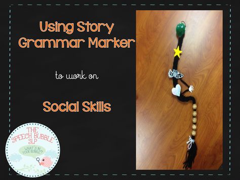 Story Grammar Marker and Social Thinking - The Speech Bubble Story Grammar Marker, Social Thinking Curriculum, Literacy Groups, Diy Marker, Language Therapy Activities, Multi Sensory, Social Skills Activities, Receptive Language, Sensory Tools