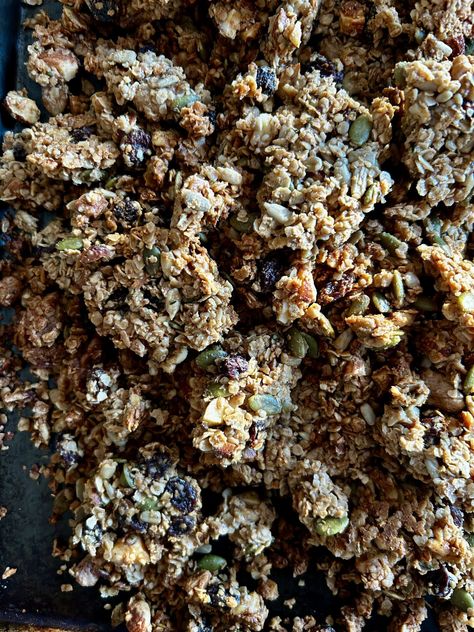 Loaded with nuts and seeds, this large batch high-protein granola is a staple in our house. it’s sooo good, super easy to make and healthy, too. All you have to do is mix, bake, store and enjoy! If you’ve never...Read More Protein Granola Recipe, High Protein Granola, Chia Puddings, Best Tuna Salad Recipe, Make Your Own Granola, Granola Recipe Healthy, Protein Granola, Healthy Granola, Healthy Granola Bars