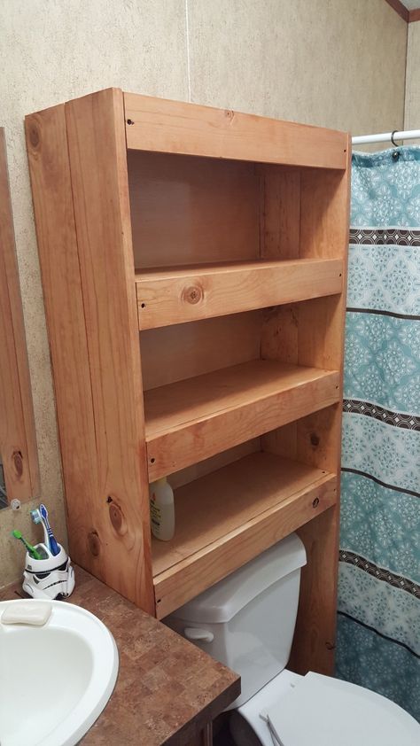 Wooden Bathroom Shelves Over Toilet, Wooden Shelves Over Toilet, Toilet Wooden Shelves, Diy Over Toilet Cabinet, Diy Over Toilet Storage, Diy Over Toilet Shelf, Wooden Medicine Cabinet, Diy Bathroom Shelves Above Toilet, Behind Toilet Shelves