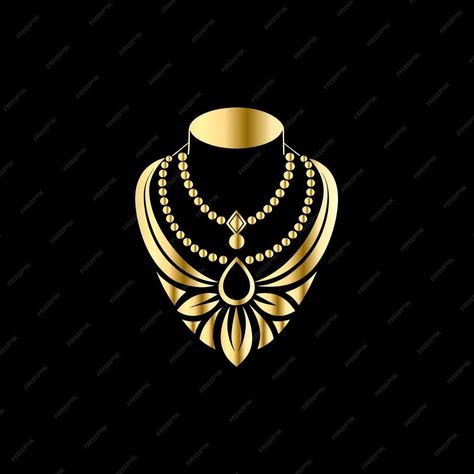 Premium Vector | Jewelry logo Luxury gold jewelry logo Vector illustration Logo For Jewellery Business, Jewelry Business Logo, Jewelry Shop Logo, Jewellery Brand Logo, Luxury Gold Jewelry, Jewellery Logo, Jewelry Logo Design, Jewellery Business, Ganesh Chaturthi Images