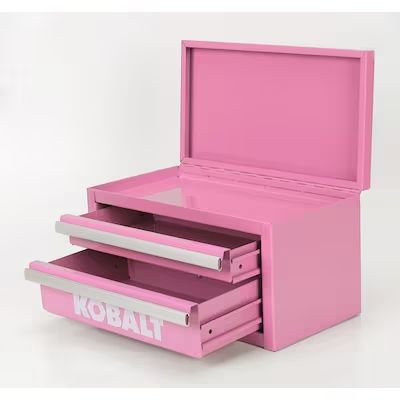 Kobalt mini tool box at Lowes.com: Search Results Portable Tool Boxes, Pink Tool Box, Kobalt Tools, Steel Tool Box, Portable Tool Box, Pink Tools, Tool Boxes, Soft Pink Color, Box Branding