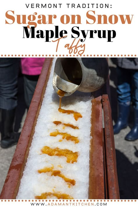 Maple Syrup On Snow, Maple Taffy, Traditional Indian Food Recipes, Maple Syrup Candy, Taffy Recipe, Snow Recipe, Homemade Pie Recipes, Easy Meals To Make, Traditional Holiday Recipes