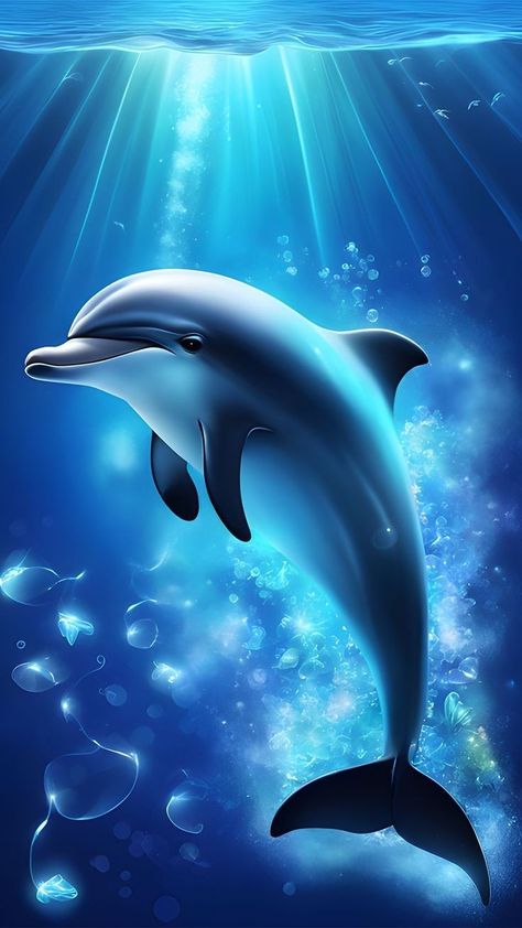 Dolphin Drawing, Dolphin Images, Dolphin Photos, Dolphin Painting, Dolphin Art, Wild Animals Pictures, A Dolphin, Beautiful Sea Creatures, Fish Wallpaper