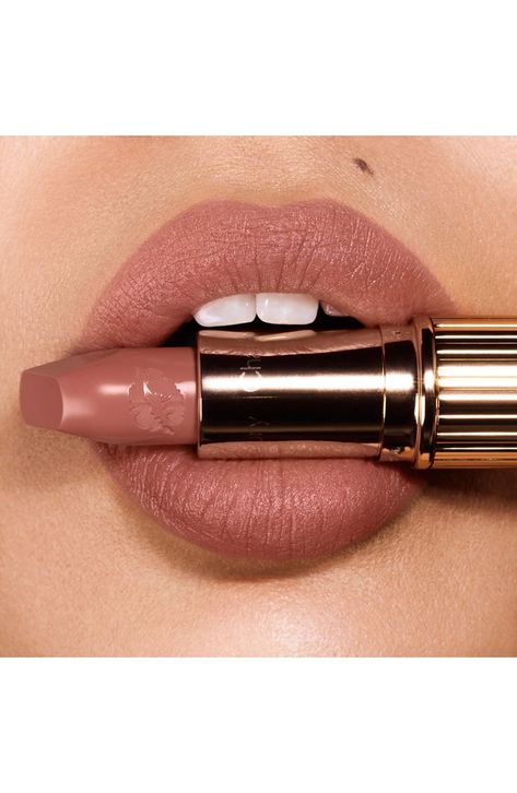 Charlotte Tilbury Hot Lips Lipstick  Nordstrom #Ad #Hot, #Tilbury, #Charlotte, #Nordstrom Norman Parkinson, Charlotte Tilbury Hot Lips, Revolution Lipstick, Hot Lipstick, Swinging 60s, Amal Clooney, Lips Shades, Lipstick Collection, Nude Lipstick