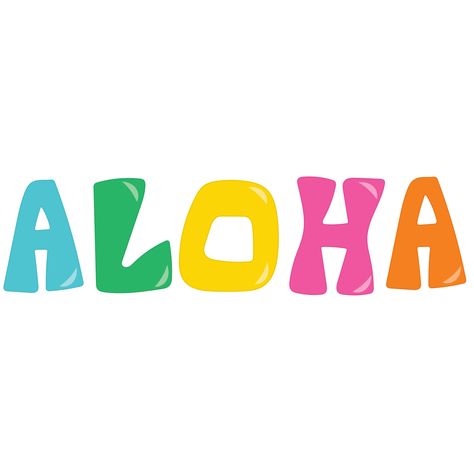 Hawaii Clip Art, Best Morning Wishes, Aloha Sign, It's A New Day, Hawaiian Crafts, Pool Party Kids, Aloha Party, Hawaiian Party Decorations, Best Morning