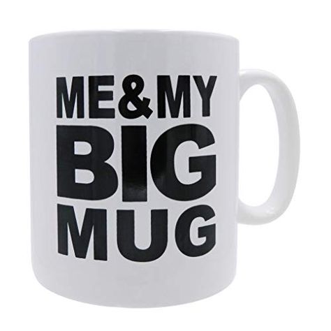 MUG Big Coffee Mug"ME & MY Big MUG" Big Mug oversized 28 ... https://smile.amazon.com/dp/B07Y8VBZR6/ref=cm_sw_r_pi_dp_U_x_qWorEbY56XX3X Extra Large Coffee Mugs, Big Coffee Mugs, Big Mug, Big Coffee, Cute Coffee Mugs, Coffee Corner, Large Coffee Mugs, Bar Set Up, Office Desk Decor