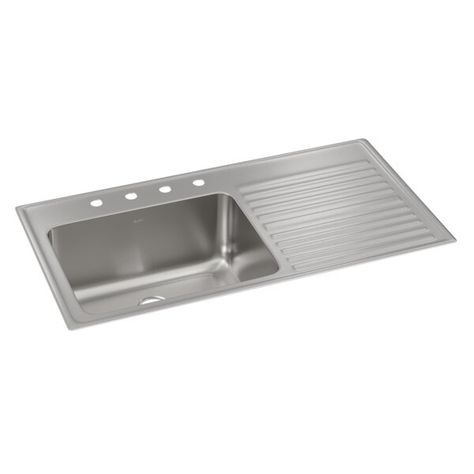 Kitchen Sink With Drain Board | Wayfair Kitchen Sink With Drainboard, Top Mount Sink, Sink With Drainboard, Best Kitchen Sinks, Drainboard Sink, Commercial Sink, Drop In Kitchen Sink, Sink Grid, Drop In Sink