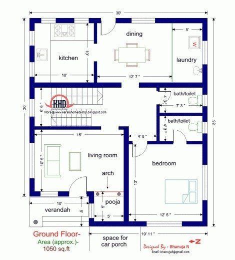 30x45 House Plan | 30x40 House Plans, 2bhk House Plan 800 Sq Ft House, 1000 Sq Ft House, 1200 Sq Ft House, 30x40 House Plans, Small Modern House Plans, Vastu House, 2bhk House Plan, Small Modern House, Indian House Plans