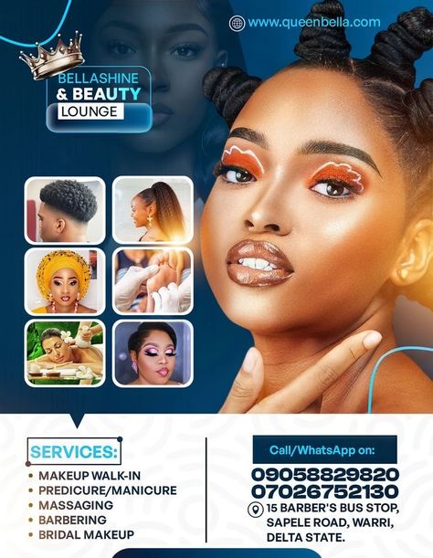 Hair Poster Design, Free Flyer Design, Hair Poster, Graphic Design Inspiration Poster, Beauty Salon Posters, Photoshop Tutorial Graphics, Hair Salon Design, Photoshop Video Tutorials, Illustrator Design Tutorial