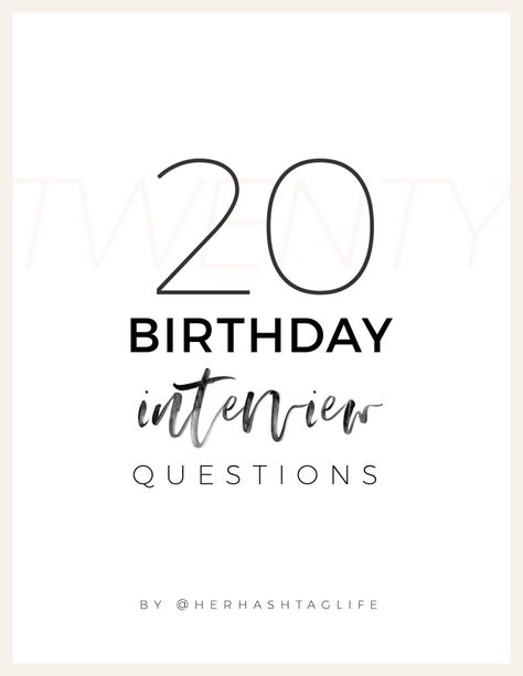 Yearly Birthday Interview Questions, Birthday Interview Questions, Birthday Questions, Birthday Interview, Kids Questions, 20 Birthday, Anniversary Greetings, 20 Questions, Gilbert Az