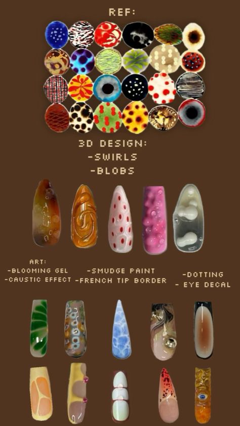 Format inspired by stopimdon3  . . . . . . . . . . . . . . Blooming gel nails, aura nails, orchid nails, nail Inspo, earthy nails, 3d gel art,Bubble nails, eclectic nails, chrome nails, fruit nails, Azul nails, summer nail Inspo, 2024 nails, cool girl nails, funky nails Nail Freestyle, Cool Girl Nails, Nails Azul, Nails 3d Gel, Earthy Nails, Blooming Gel Nails, Azul Nails, Nails Fruit, Nails Aura