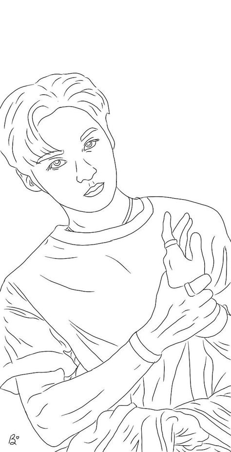 Straykids Coloring Pages, Stray Kids Coloring Page, Stray Kids Drawing Easy, Kpop Line Art Drawing, Skz Drawing, Lactose Free Recipes, Stray Kids Fanart, Line Illustrations, Kid Coloring Page