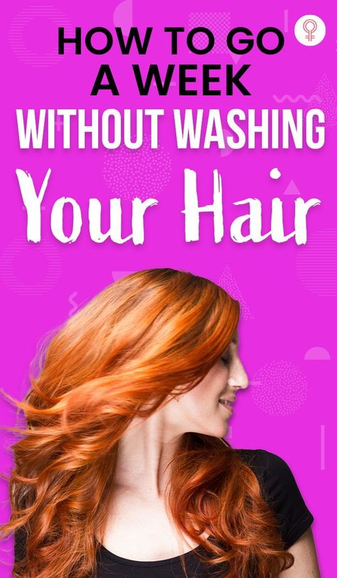 How To Go A WEEK Without Washing Your Hair: There are certain tricks that help you keep your hair bouncy and clean without shampooing for a whole week! Yes, you read that right. Curious to know them? Read on to know all the things you can do to flaunt shiny hair without washing it daily! #haircare #haircaretips #hairwash #healthyhair #tips #tricks Refresh Hair Without Washing, Diy Hair Care Recipes, Sleek Braid, Natural Hair Mask, Hair Care Recipes, Organic Shampoo, Hair Damage, Greasy Hair Hairstyles, Let Your Hair Down