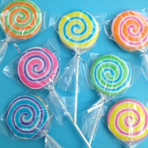 Candyland Cookies, Trickster Mode, Lollipop Cookies, Cake Pops How To Make, Cookie Bouquet, Candyland Party, Creative Cookies, Candy Cookies, Willy Wonka