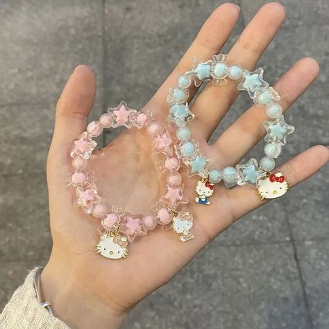 Add a sprinkle of magic to your accessories with the Cinnamoroll Charm Bracelet adorned with blue star and candy beads. This delightful bracelet combines whimsical Cinnamoroll charms with vibrant beads, creating a playful and stylish piece perfect fo... Cinnamoroll Charm Bracelet with Blue Star and Candy Beads >>> Link in Bio <<< ✨500+ happy customers✨ 💠Free Worldwide Shipping💠 . . . #Cinnamoroll #Cinnamorollkawaii #Cinnamorollworld #Cinnamorollfan #Cinnamorollplush #Cinnamorollsanrio #Ci... Bracelet Hello Kitty, Sanrio Bracelet, Hello Kitty Crystal, Hello Kitty Charms, Candy Beads, Jewelry Ornaments, Mushroom Jewelry, Bracelet Couple, Kawaii Jewelry